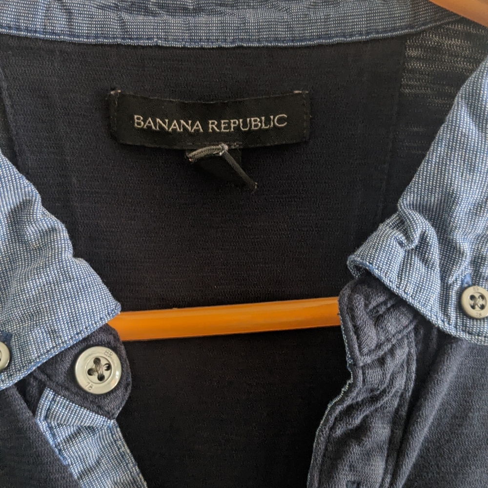 Banana republic collard shirt